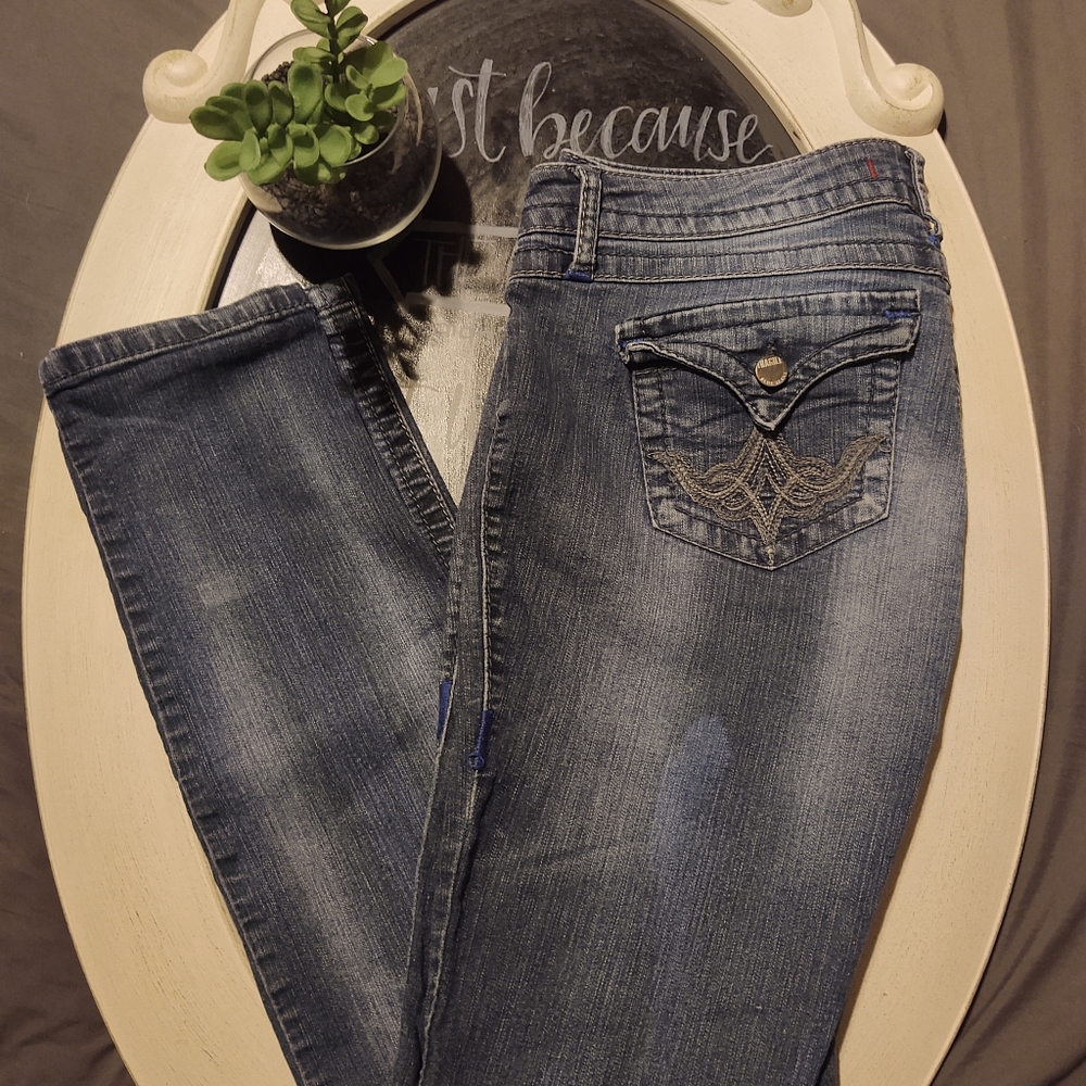 Y2K Fragile Blue jeans